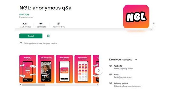 Download NGL Link Anonymous Instagram